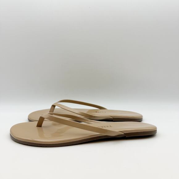 TKEES Womens Foundation Gloss Sandals US 8 Nude Cowhide Leather NWOB - Picture 8 of 12